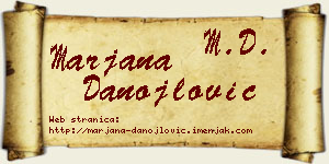 Marjana Danojlović vizit kartica
